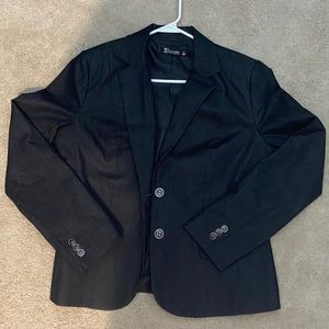 New York & Co fitted blazer navy blue sz 12 NWOT